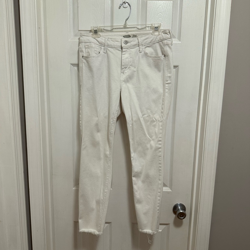 Old Navy Women's White Skinny Jeans